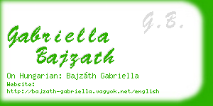 gabriella bajzath business card