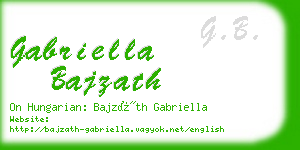 gabriella bajzath business card